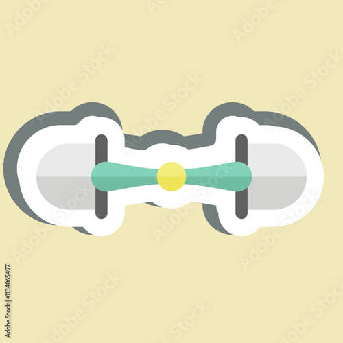 Sticker Snaffle. related to Equestrian Sport symbol. design editable