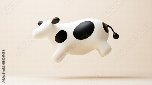 3D Rendered Cow Toy