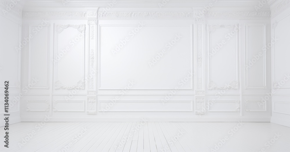 Fototapeta premium beautiful random white room background