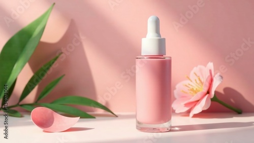 Lip Mask Serum Bottle Mockup - Modern & Natural Design