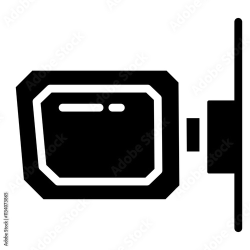 Car rearview mirror icon