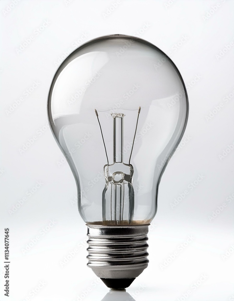 Traditional and energy-efficient light bulbs on a white background. Traditional and energy-efficient light bulbs on a white background.