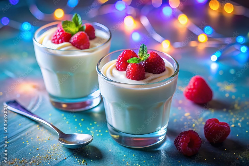 Surreal Yogurt Glasses, Low Fat, Lactose Free, Dreamy Dessert Surreal Yogurt Glasses, Low Fat, Lactose Free, Dreamy Dessert