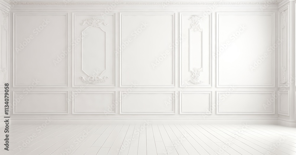 Fototapeta premium beautiful random white room background