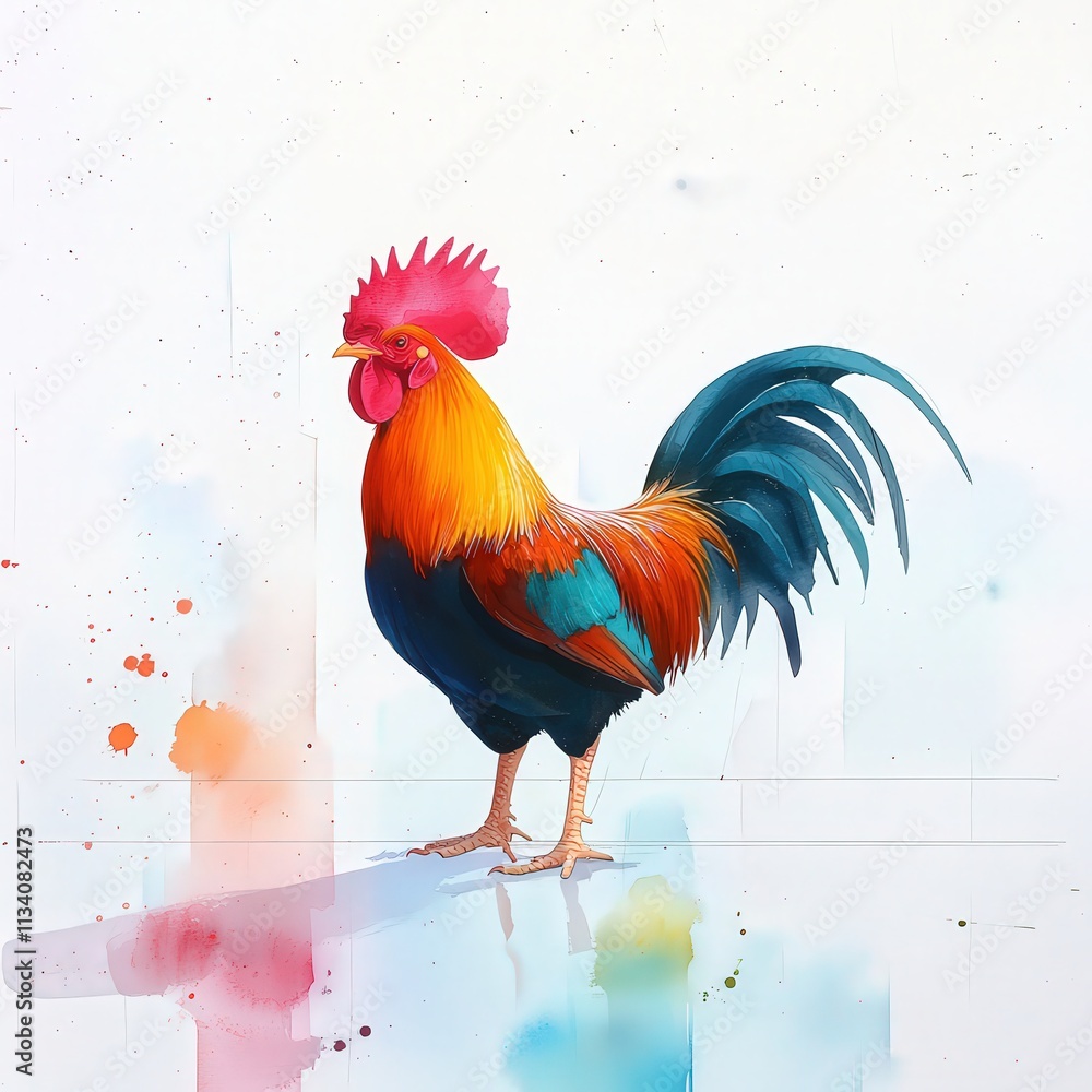 Fototapeta premium Close-up of rooster spurs, ready for action, isolated with soft light effects