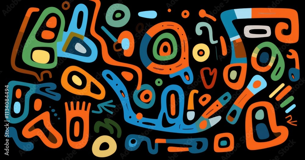 beautiful vector illustration of two abstract shapes beautiful vector illustration of two abstract shapes