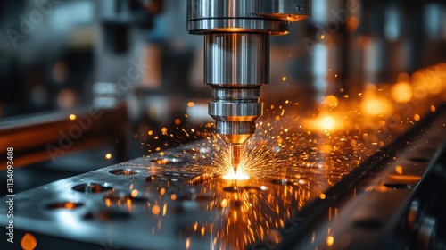 Industrial Metalwork: Precision Cutting with Sparks