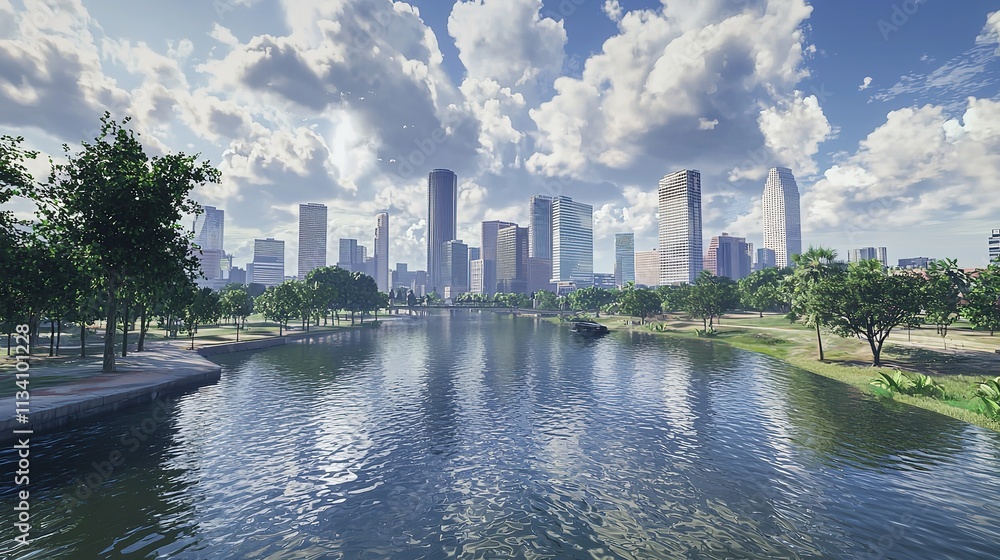Houston, TX Skyline Cityscape 2 (16K Resolution Ultra Photorealistic) Houston, TX Skyline Cityscape 2 (16K Resolution Ultra Photorealistic)