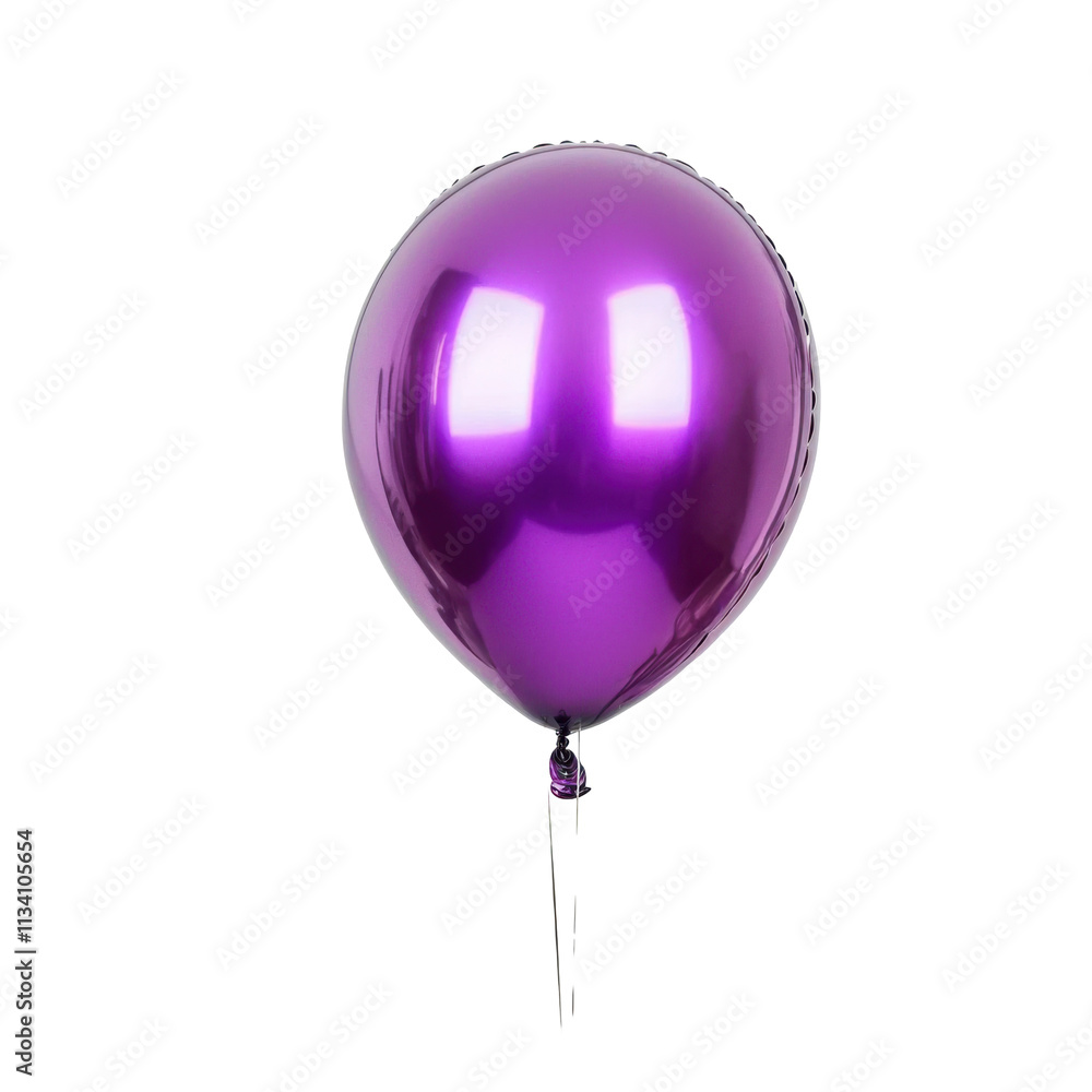 Purple Balloon Floats Gently Isolated on PNG Transparent Background Purple Balloon Floats Gently Isolated on PNG Transparent Background