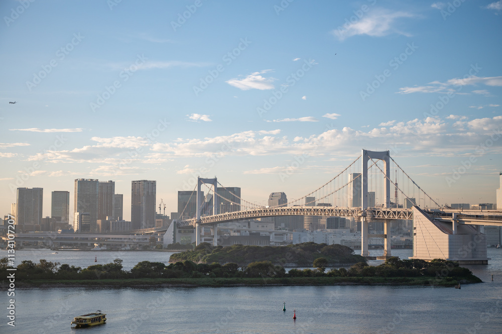 お台場から見たレインボーブリッジ