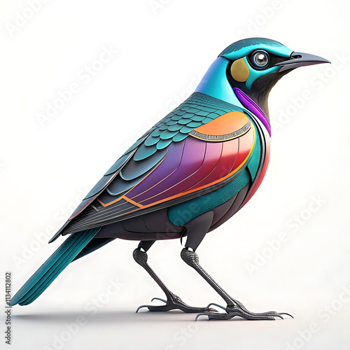 3d cool modern bird photo