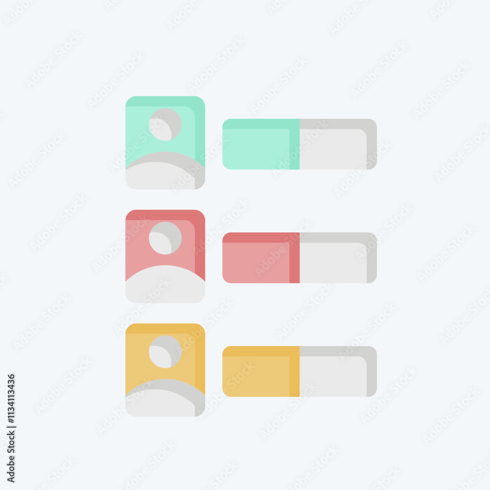 Icon Vote Counting. related to Electiont symbol. flat style. simple design editable Icon Vote Counting. related to Electiont symbol. flat style. simple design editable