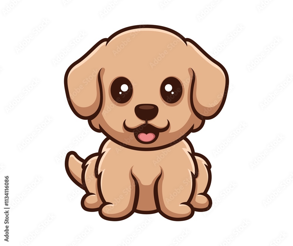 Dog silhouette icon illustration . Isolated on white background Dog silhouette icon illustration . Isolated on white background