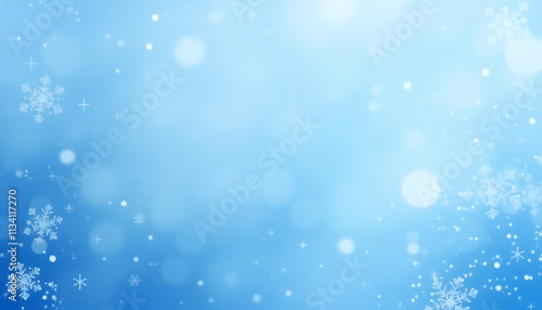 Icy Blues: Abstract Winter Wonderland