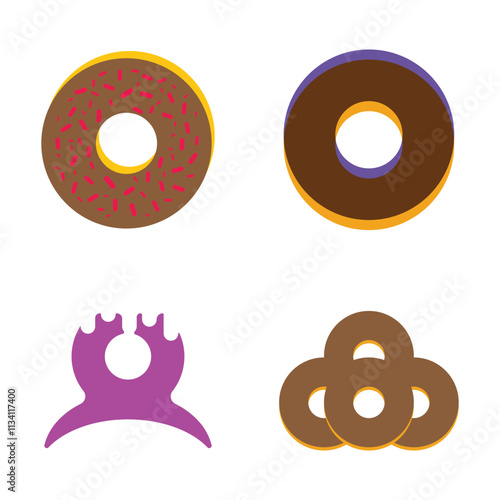 Donut Logo Template Icon