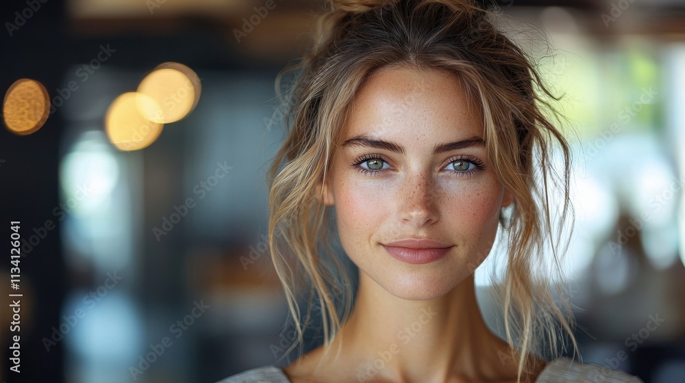 Fototapeta premium Portrait of a beautiful woman.