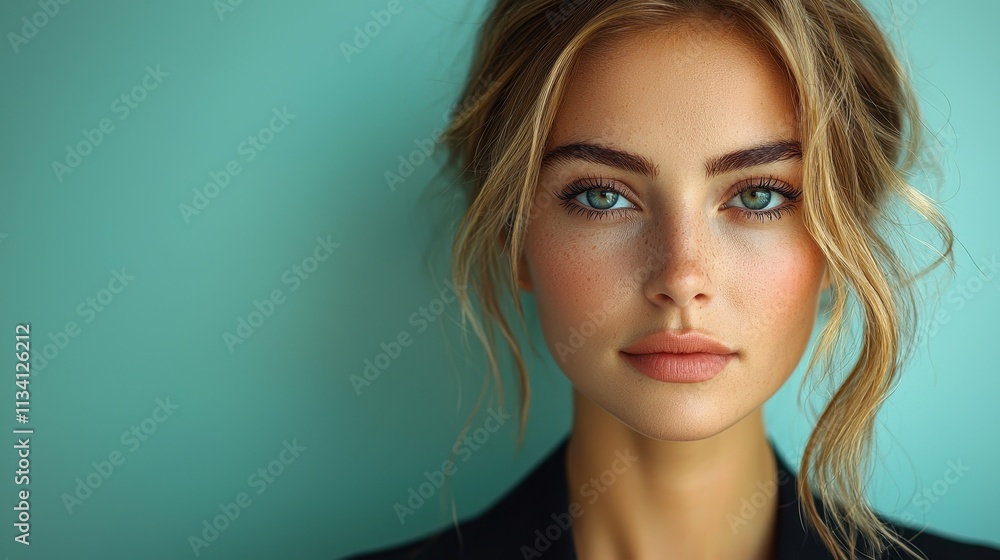 Naklejka premium Portrait of a beautiful woman.