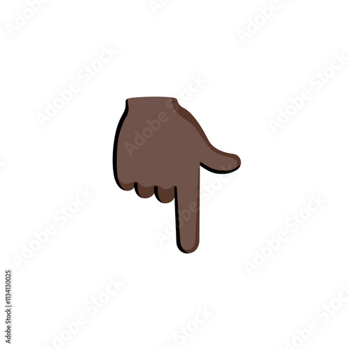 Backhand Index Pointing Down Emoji
