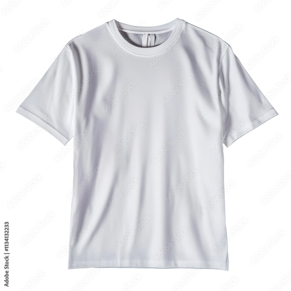 White Plain Clothes on Transparent Background White Plain Clothes on Transparent Background
