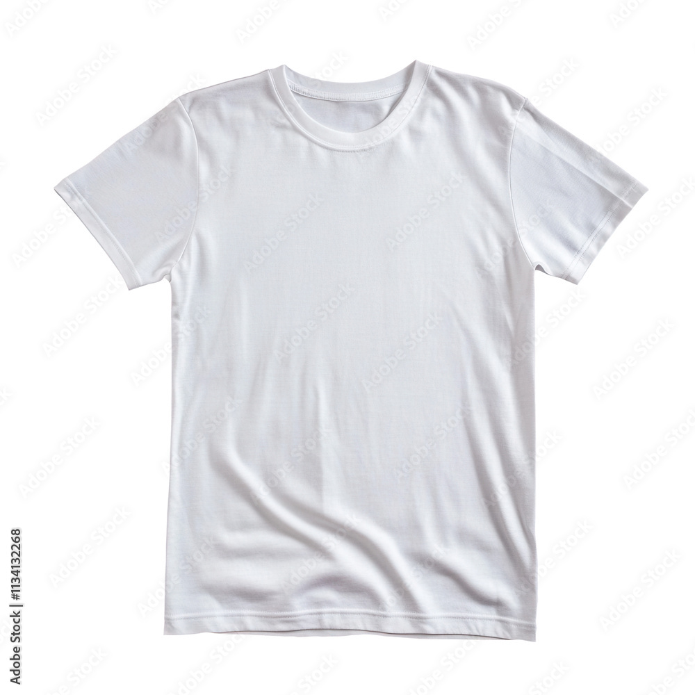 White Plain Clothes on Transparent Background White Plain Clothes on Transparent Background