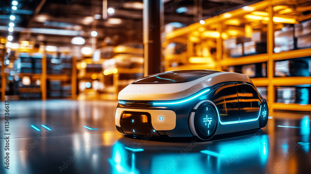Innovative automated logistics vehicle enhancing supply chain resilience and risk management in modern warehouses Innovative automated logistics vehicle enhancing supply chain resilience and risk management in modern warehouses