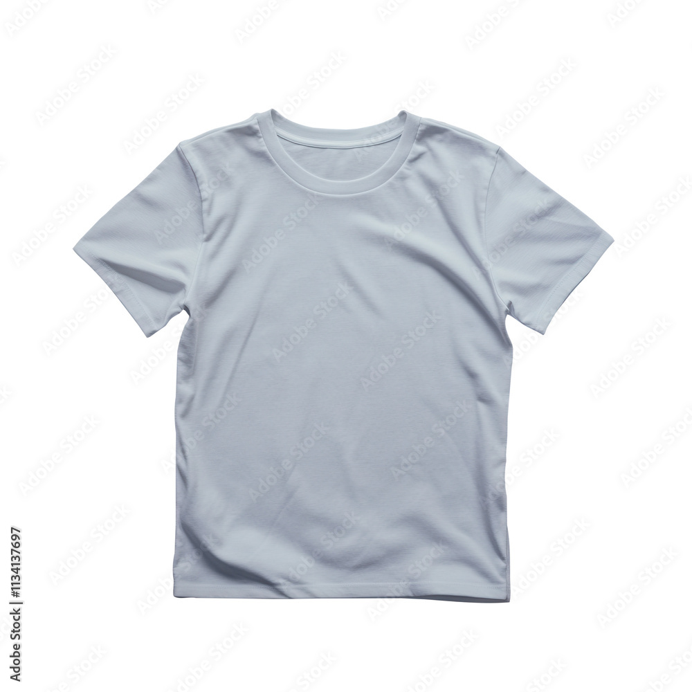 White Plain T-Shirt Isolated on Transparent Background White Plain T-Shirt Isolated on Transparent Background