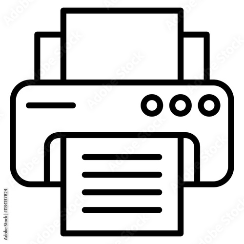 printer single icon