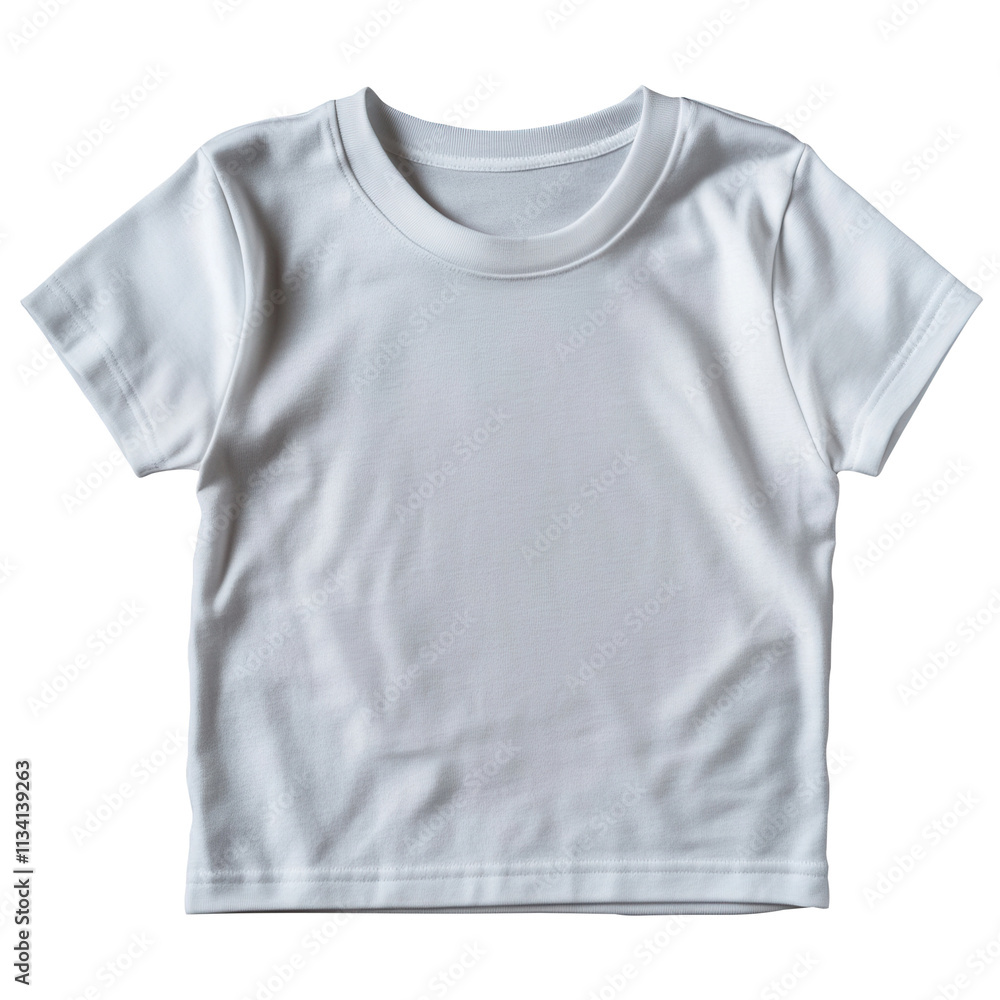 White Plain Clothes on Transparent Background White Plain Clothes on Transparent Background