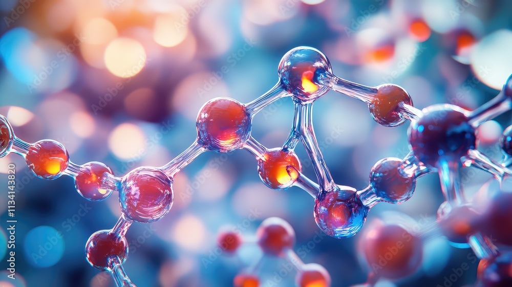 A close-up of an enzyme molecule, illustrating the active site and how substrates interact with the molecular structure for biochemical reactions A close-up of an enzyme molecule, illustrating the active site and how substrates interact with the molecular structure for biochemical reactions