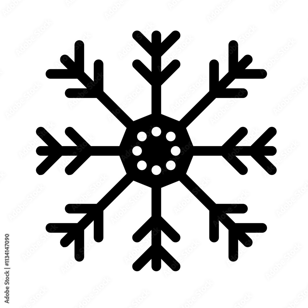 Icon Snow Winter With Style Glyph Icon Snow Winter With Style Glyph
