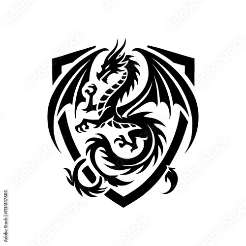 Wallpaper Mural dragon logo design Torontodigital.ca