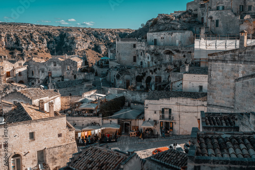 Cityscape of Matera, Basilikata, Italy. Building. Architecture. Historical.