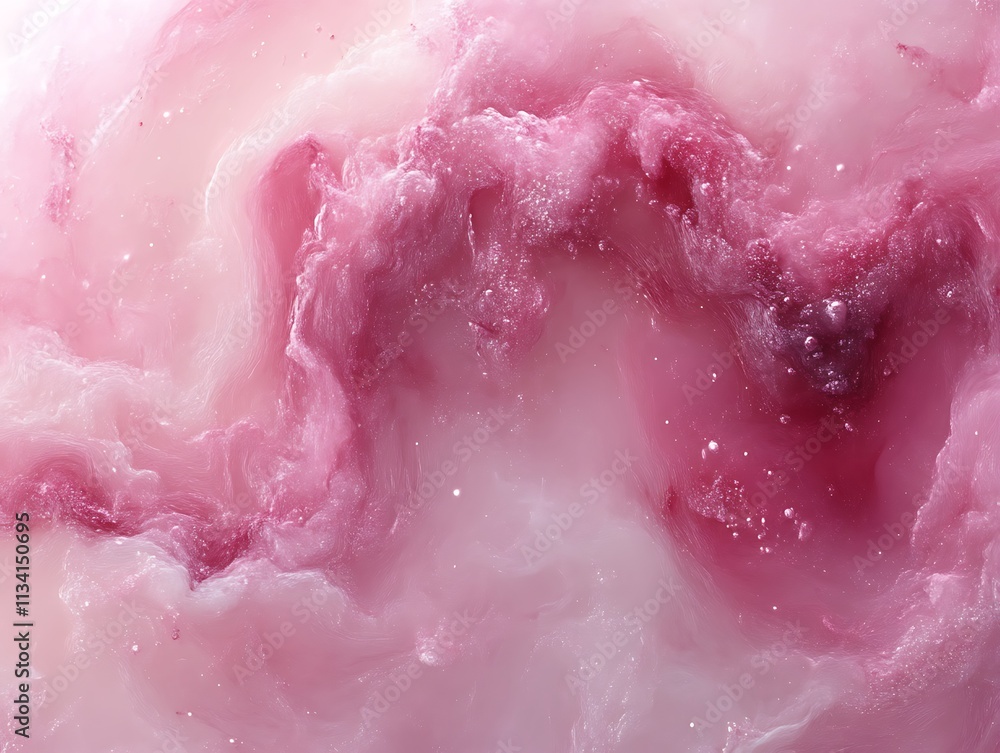 Fototapeta premium Abstract Pink Swirls And Nebula Like Texture