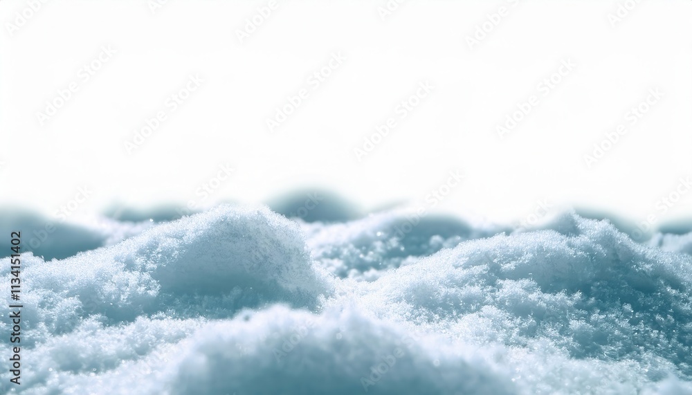 Close-Up of Pristine Snowdrift with Fine Crystals Glittering Under Bright Daylight, Capturing the Frozen Texture of Freshly Fallen Snow in Winter, Ideal for Seasonal Concepts, Nature Backgrounds Close-Up of Pristine Snowdrift with Fine Crystals Glittering Under Bright Daylight, Capturing the Frozen Texture of Freshly Fallen Snow in Winter, Ideal for Seasonal Concepts, Nature Backgrounds