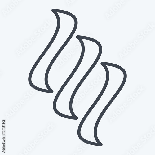 Icon Smoke. related to Air symbol. line style. simple design editable photo