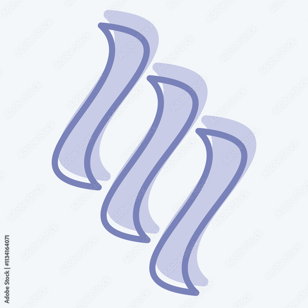 Icon Smoke. related to Air symbol. two tone style. simple design editable Icon Smoke. related to Air symbol. two tone style. simple design editable