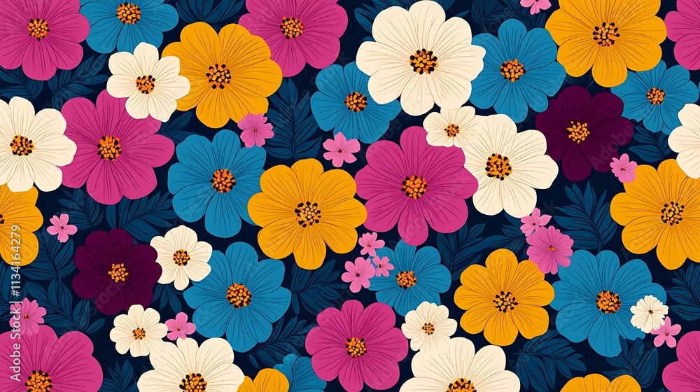 Vibrant floral patterns nature textile design studio close-up botanical aesthetics Vibrant floral patterns nature textile design studio close-up botanical aesthetics