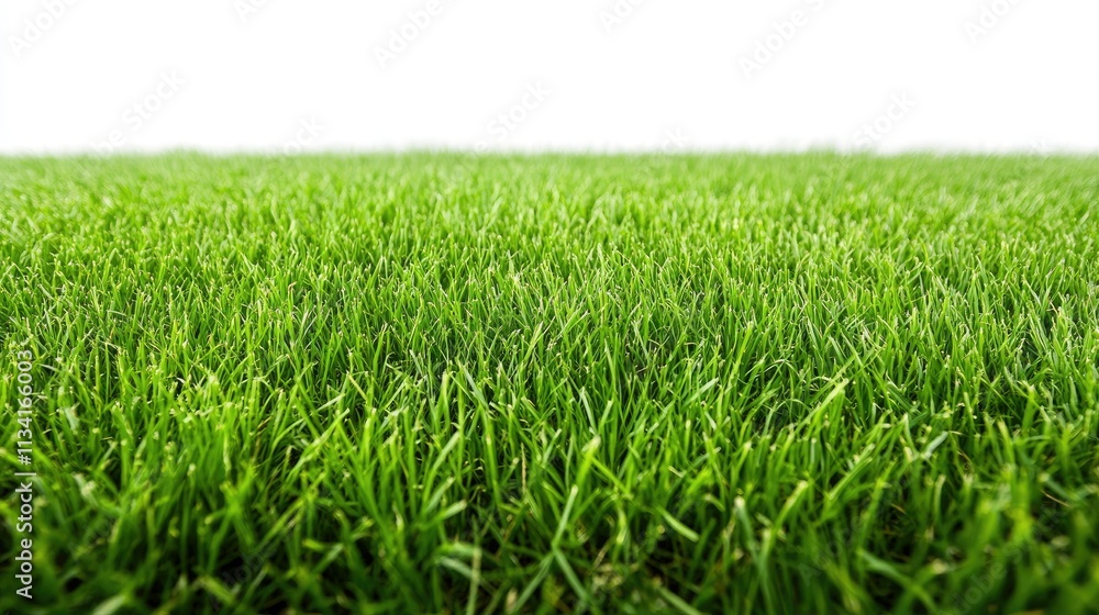 Lush Green Grass Field with Soft Focus Against a Bright White Background, Perfect for Nature-Themed Projects and Backgrounds for Various Uses Lush Green Grass Field with Soft Focus Against a Bright White Background, Perfect for Nature-Themed Projects and Backgrounds for Various Uses