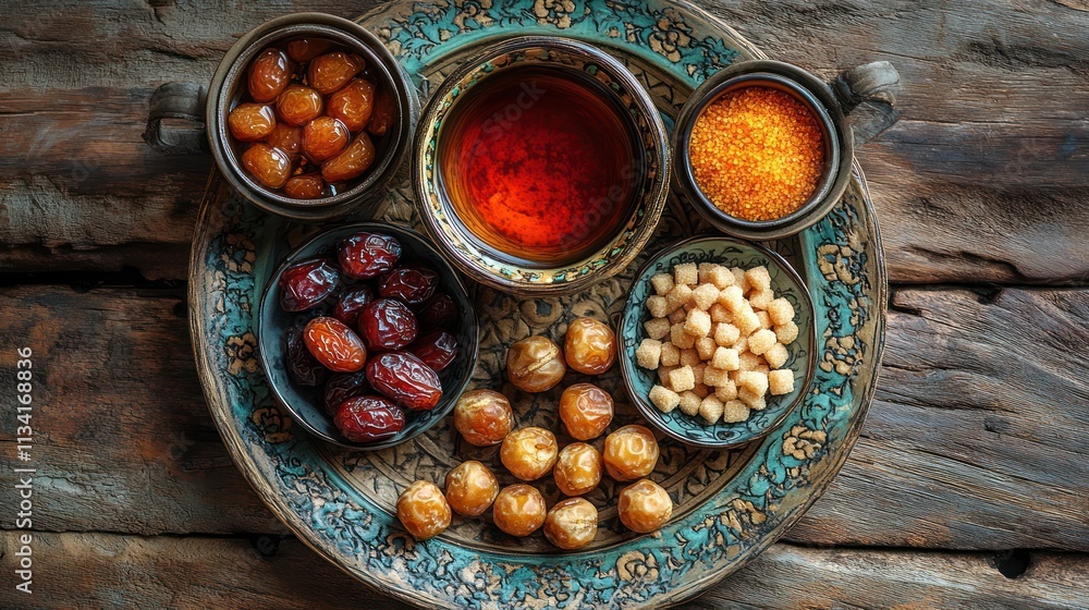 Aromatic Tea and Sweet Delights: A Traditional Middle Eastern Treat Aromatic Tea and Sweet Delights: A Traditional Middle Eastern Treat