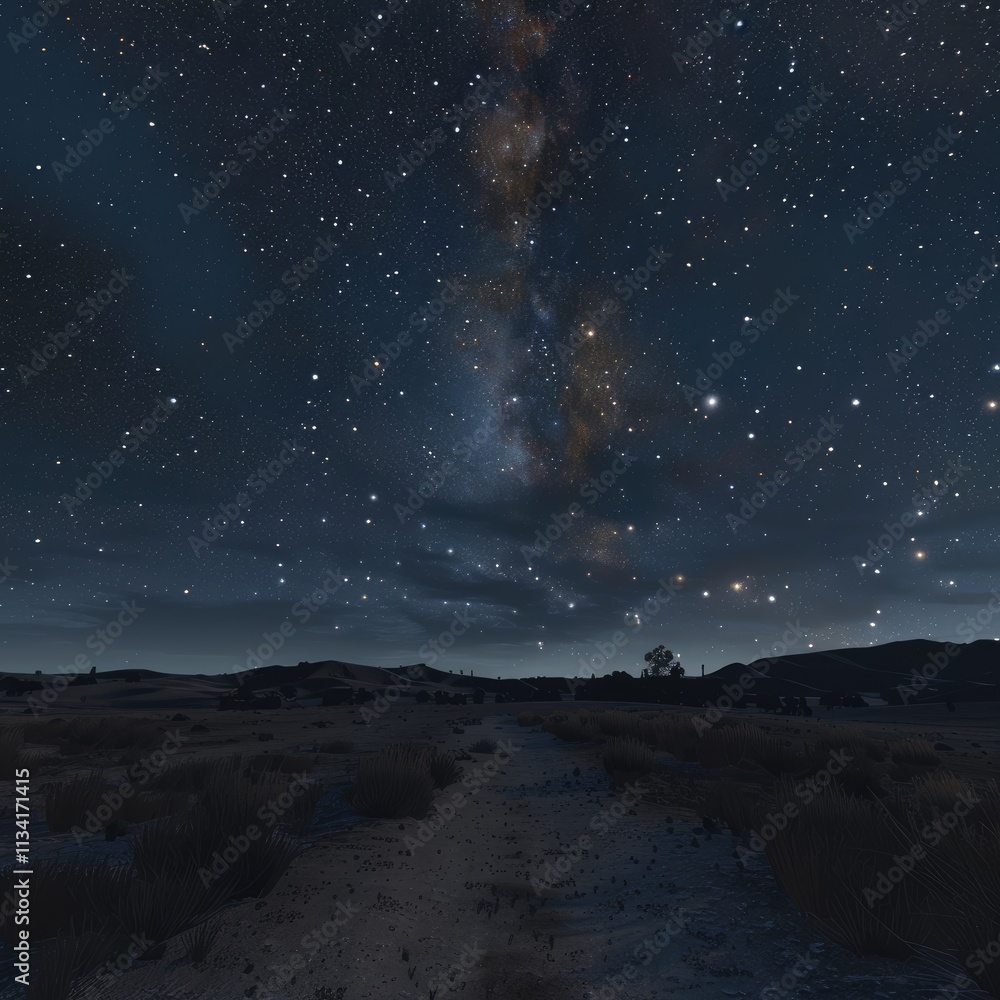 clean night hdri sky, stars, 8k, cinematic night sky