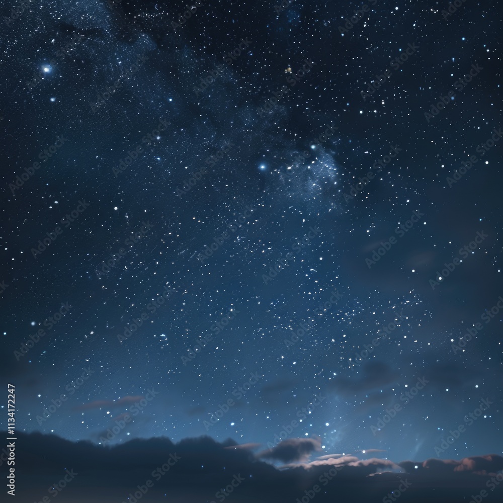 Fototapeta premium clean night hdri sky, stars, 8k, cinematic night sky