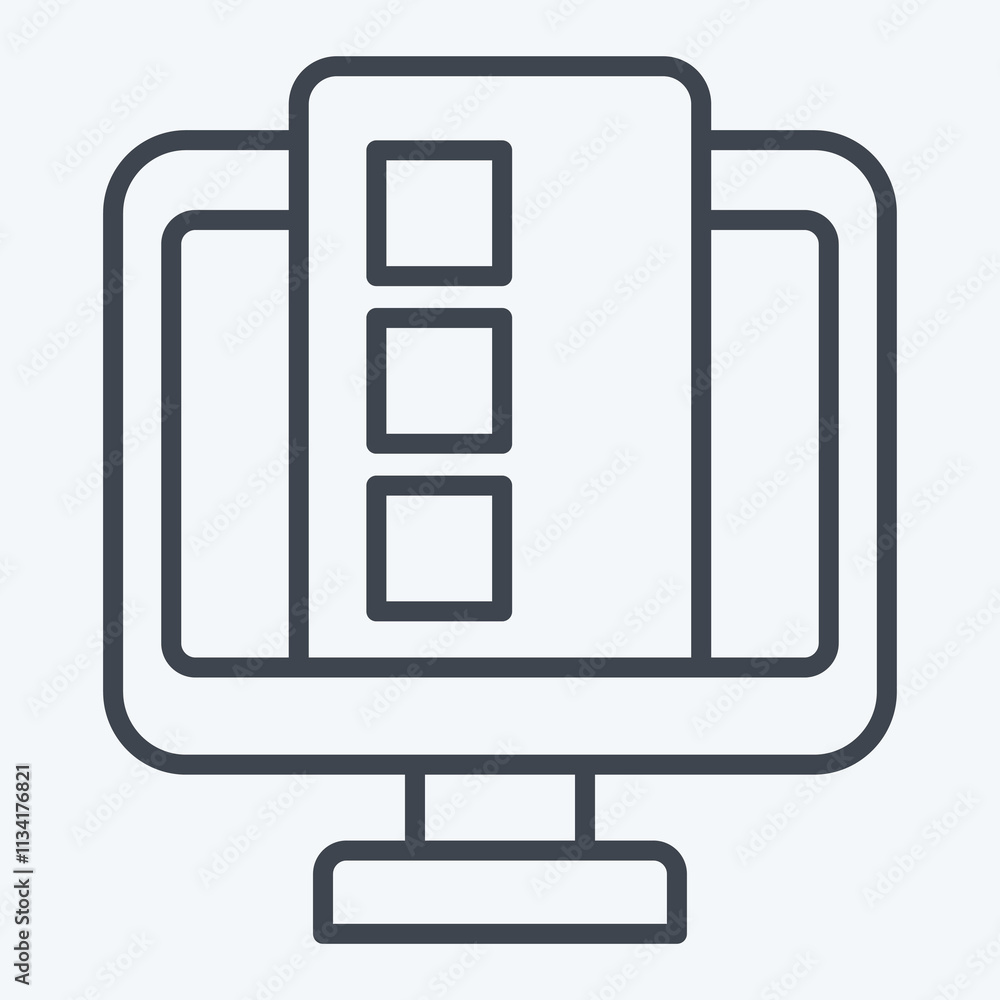 Icon Online Services. related to Dropshipping symbol. line style. design editable Icon Online Services. related to Dropshipping symbol. line style. design editable