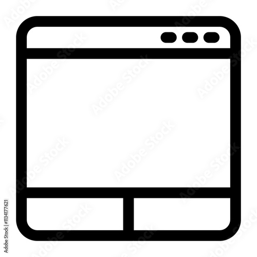 Web layout icon