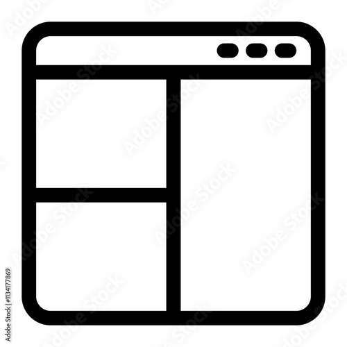 Website layout icon