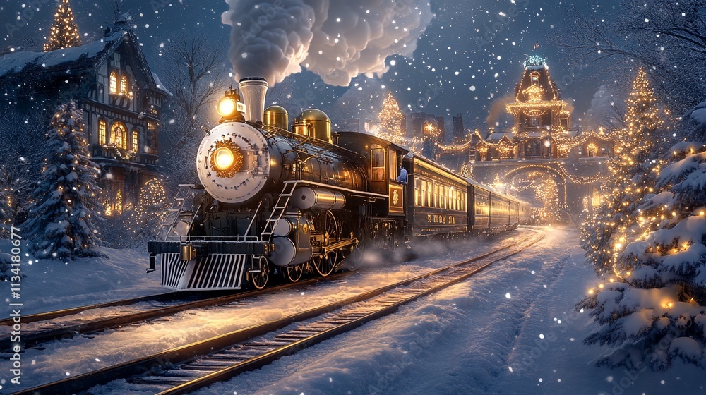 Journey Through Time: A Scenic Night Ride on an Old-Fashioned Steam Locomotive. Journey Through Time: A Scenic Night Ride on an Old-Fashioned Steam Locomotive.