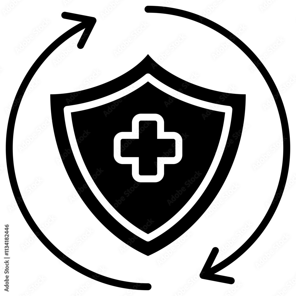 Prevention Glyph Icon Prevention Glyph Icon