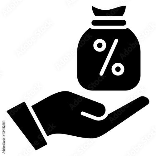 Subsidy Glyph Icon