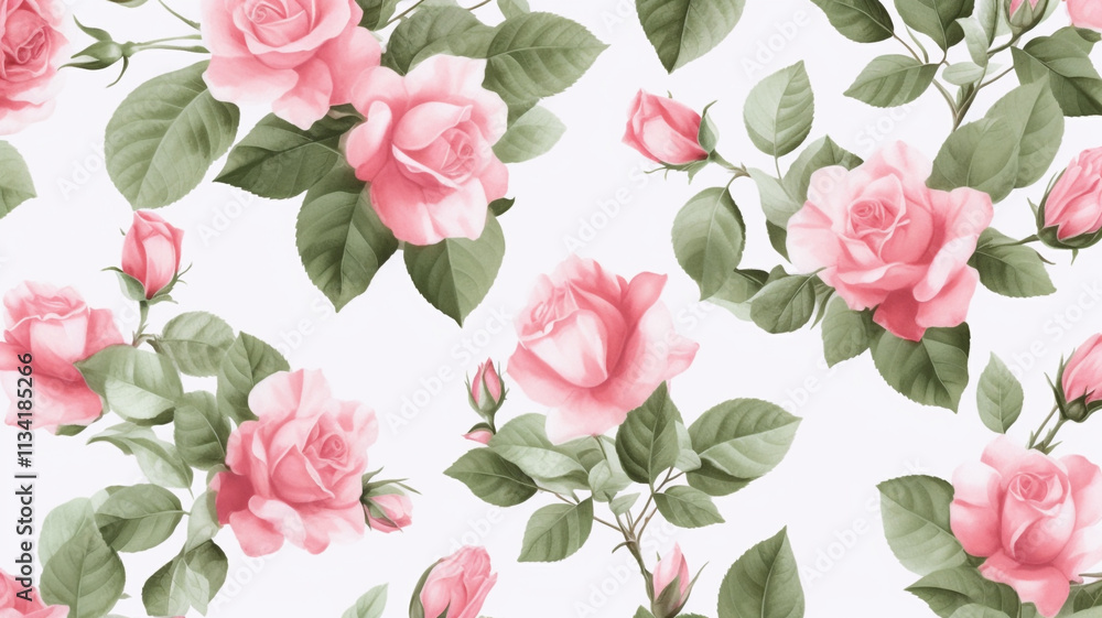luxurious Wallpaper pattern flower backgrounds. Soft pink and white flowers scattered with green foliage on white. Romantic floral arrangement for gentle decor themes. Pastel flowers and leaves comp
luxurious Wallpaper pattern flower backgrounds. Soft pink and white flowers scattered with green foliage on white. Romantic floral arrangement for gentle decor themes. Pastel flowers and leaves comp