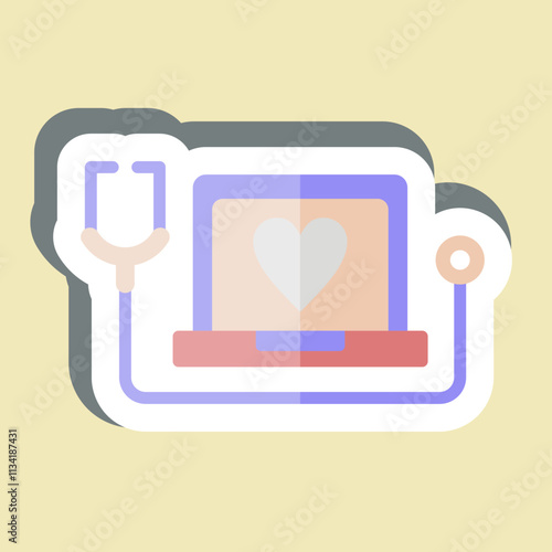 Sticker Medical Service. related to Dropshipping symbol. design editable