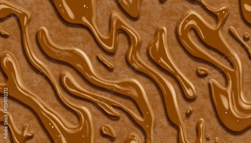 A smooth, flowing chocolate texture with rich, glossy appearance.